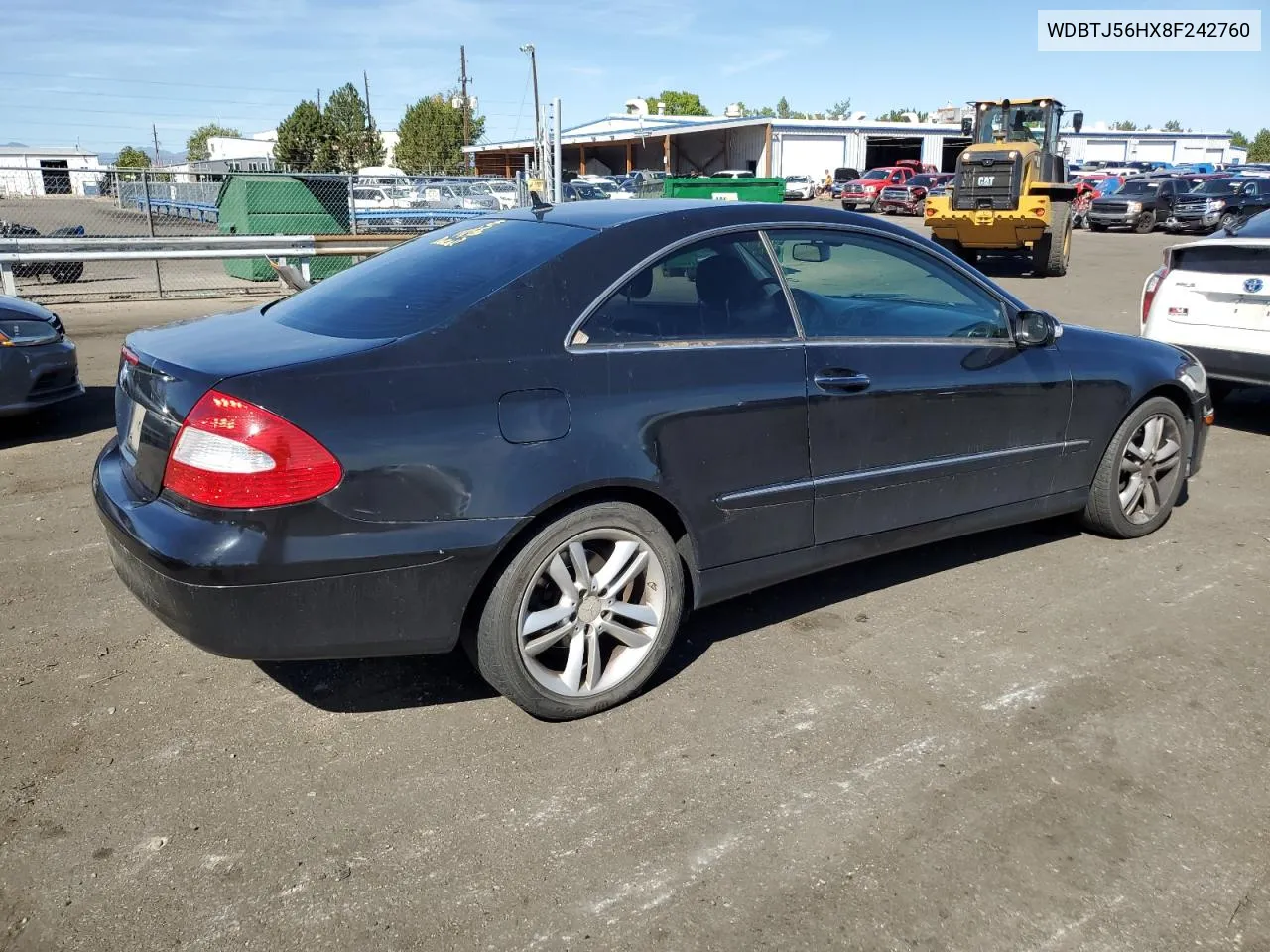 2008 Mercedes-Benz Clk 350 VIN: WDBTJ56HX8F242760 Lot: 72940694