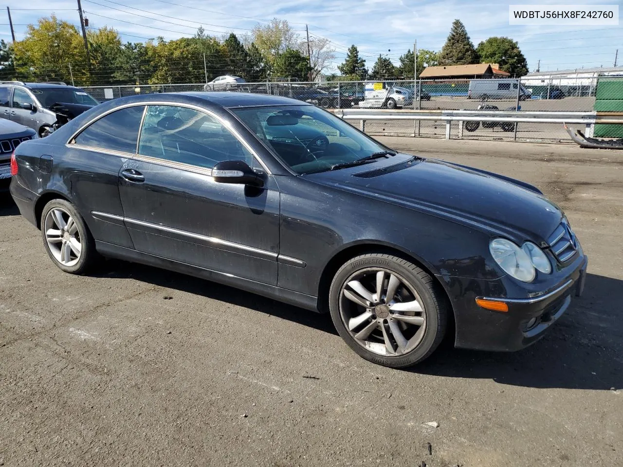 2008 Mercedes-Benz Clk 350 VIN: WDBTJ56HX8F242760 Lot: 72940694