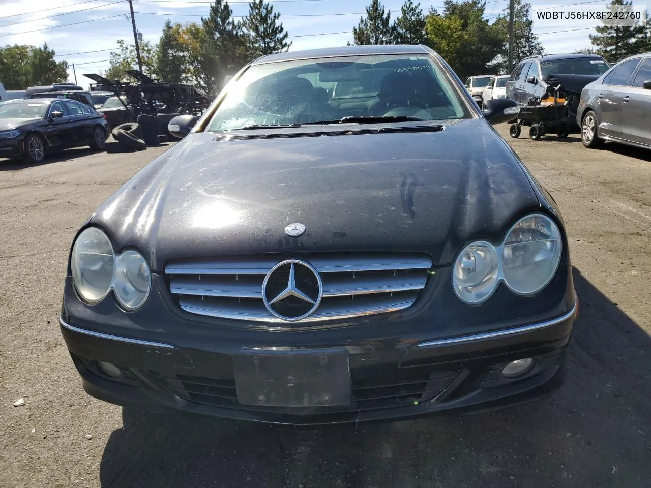 2008 Mercedes-Benz Clk 350 VIN: WDBTJ56HX8F242760 Lot: 72940694