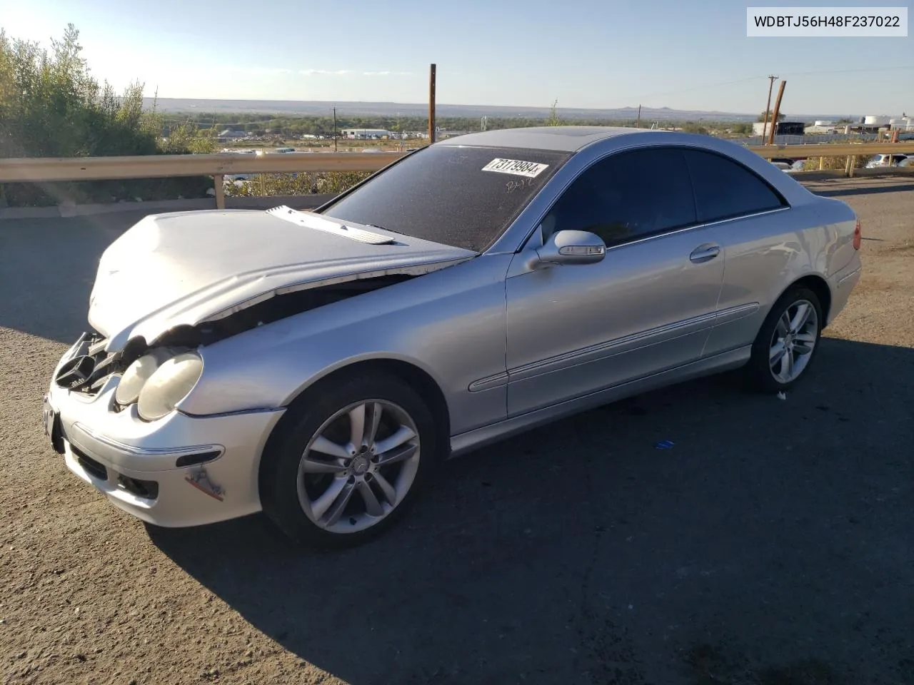 2008 Mercedes-Benz Clk 350 VIN: WDBTJ56H48F237022 Lot: 73179984