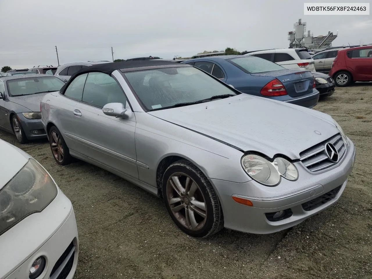 2008 Mercedes-Benz Clk 350 VIN: WDBTK56FX8F242463 Lot: 74812154