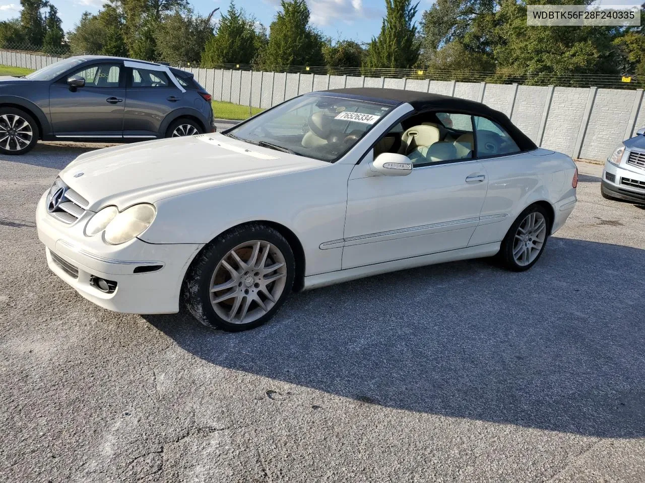 2008 Mercedes-Benz Clk 350 VIN: WDBTK56F28F240335 Lot: 76526334