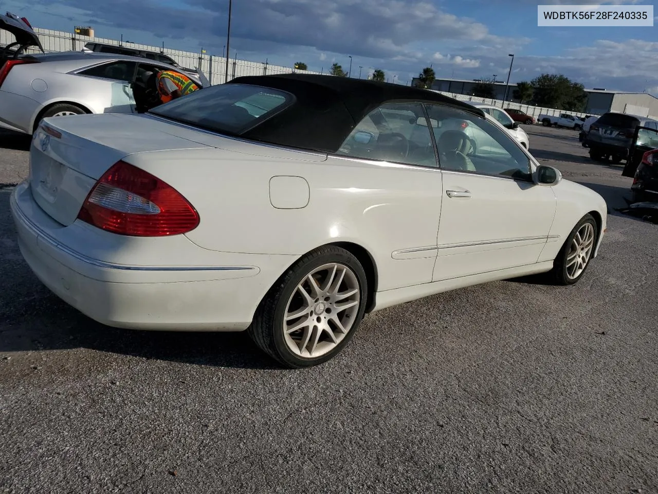 2008 Mercedes-Benz Clk 350 VIN: WDBTK56F28F240335 Lot: 76526334