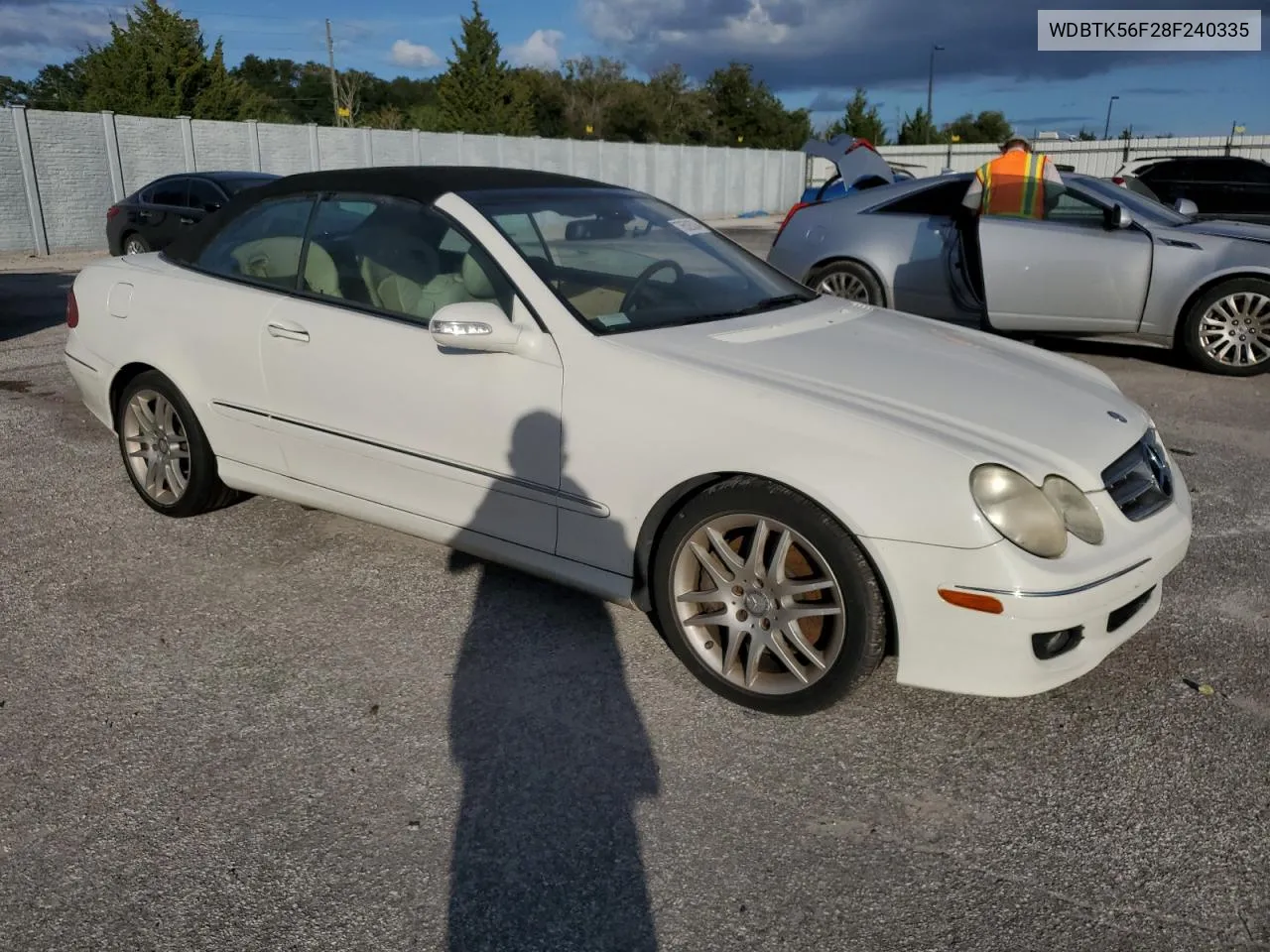 2008 Mercedes-Benz Clk 350 VIN: WDBTK56F28F240335 Lot: 76526334