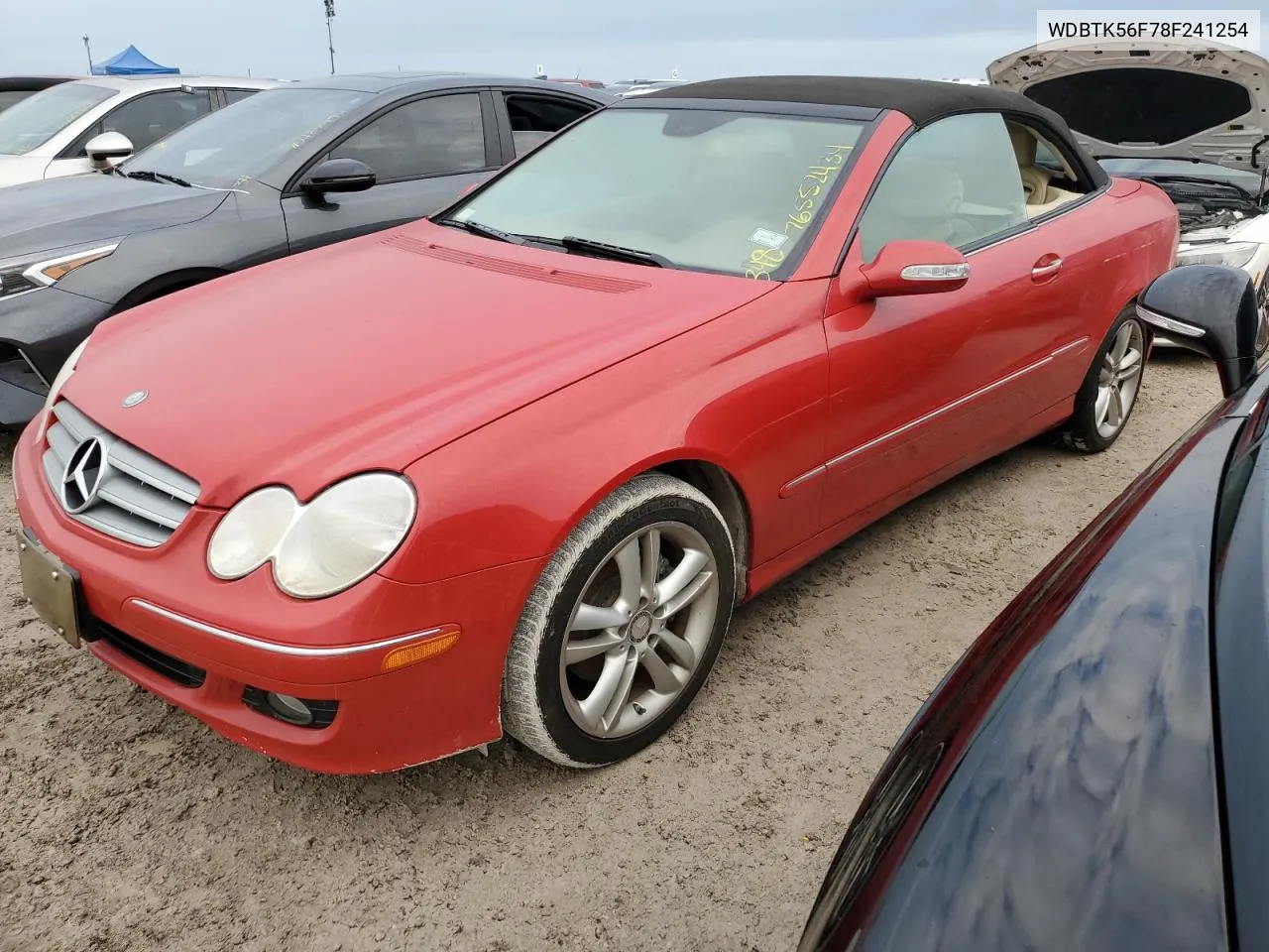 2008 Mercedes-Benz Clk 350 VIN: WDBTK56F78F241254 Lot: 76552434