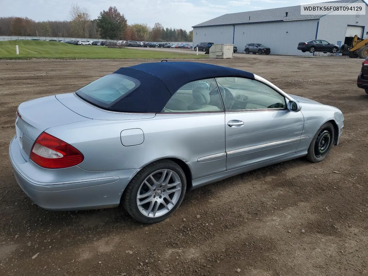 2008 Mercedes-Benz Clk 350 VIN: WDBTK56F08T094129 Lot: 78360414