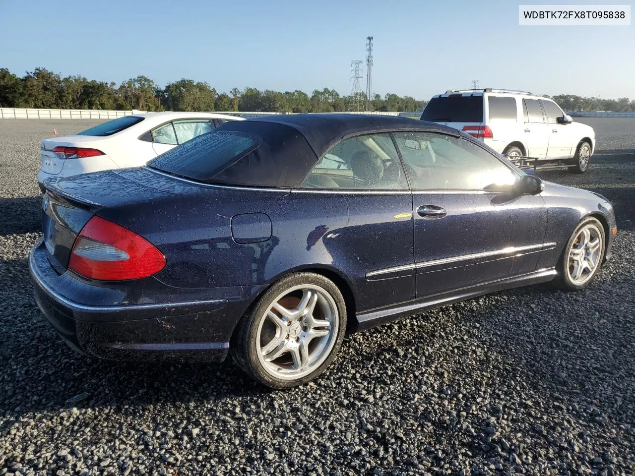 2008 Mercedes-Benz Clk 550 VIN: WDBTK72FX8T095838 Lot: 78618154