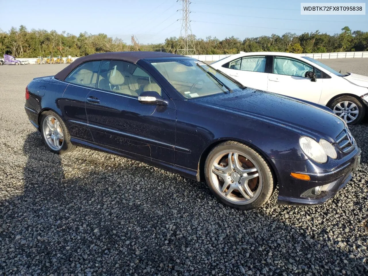 2008 Mercedes-Benz Clk 550 VIN: WDBTK72FX8T095838 Lot: 78618154