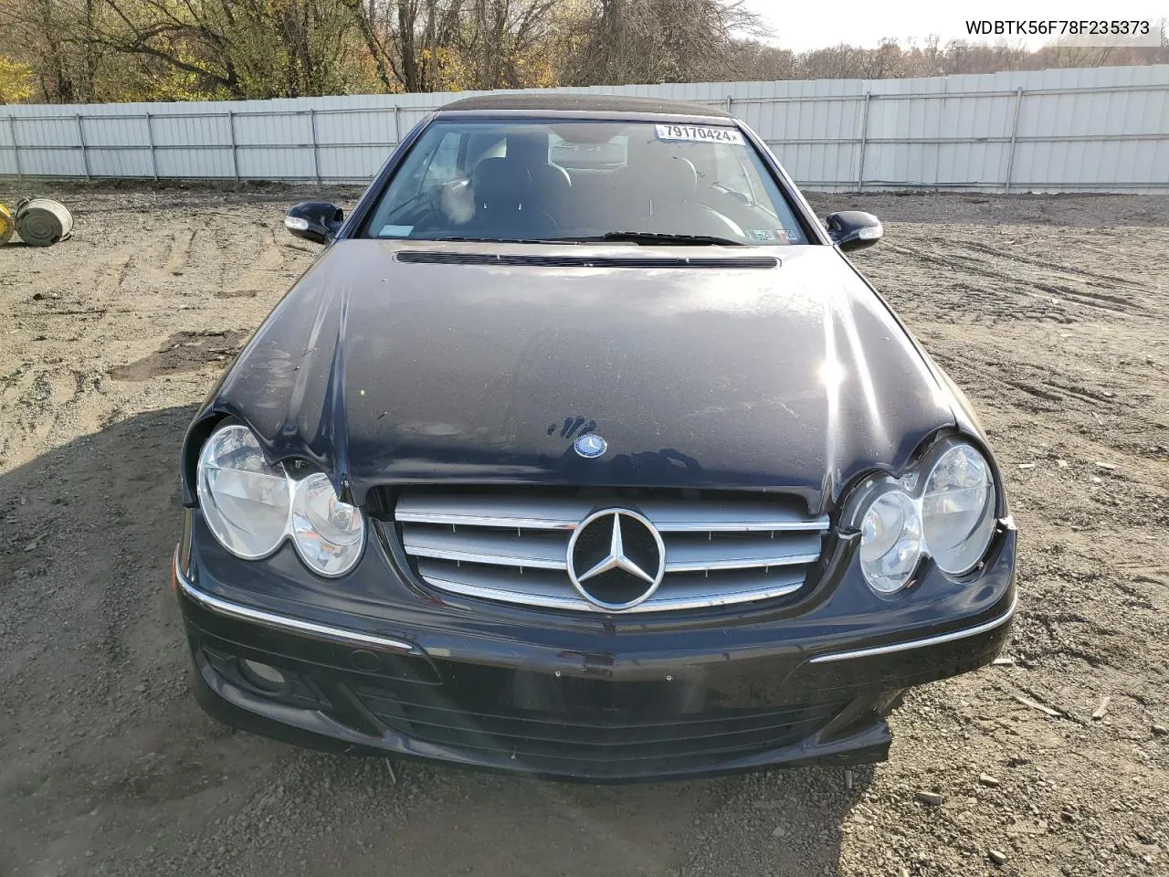 2008 Mercedes-Benz Clk 350 VIN: WDBTK56F78F235373 Lot: 79170424