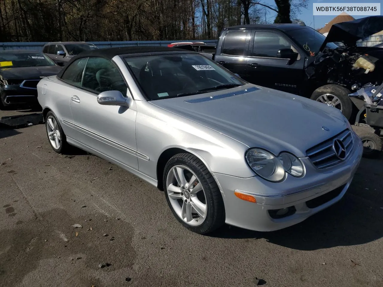 2008 Mercedes-Benz Clk 350 VIN: WDBTK56F38T088745 Lot: 79519424