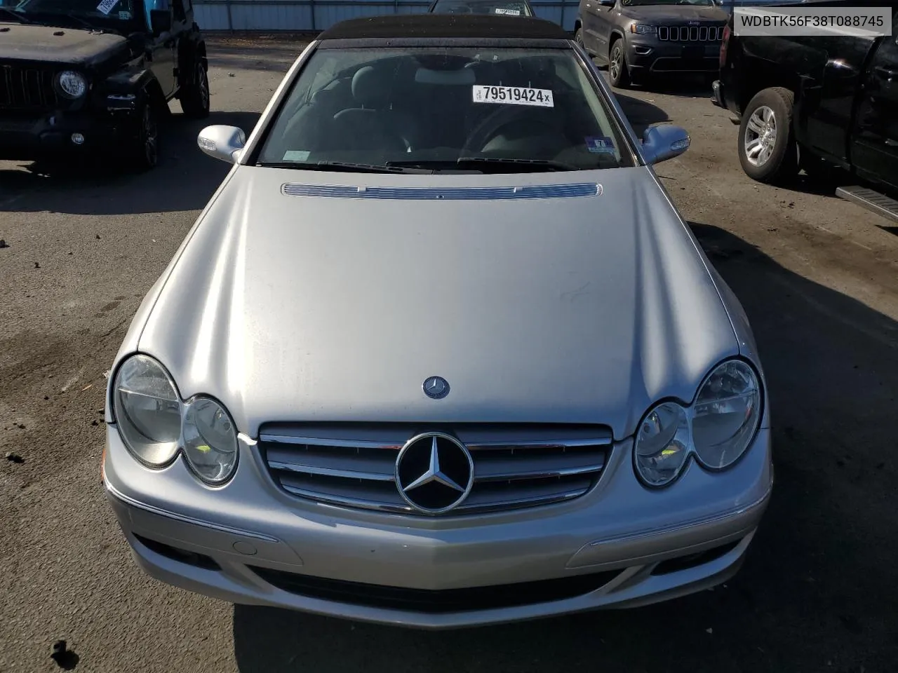 2008 Mercedes-Benz Clk 350 VIN: WDBTK56F38T088745 Lot: 79519424