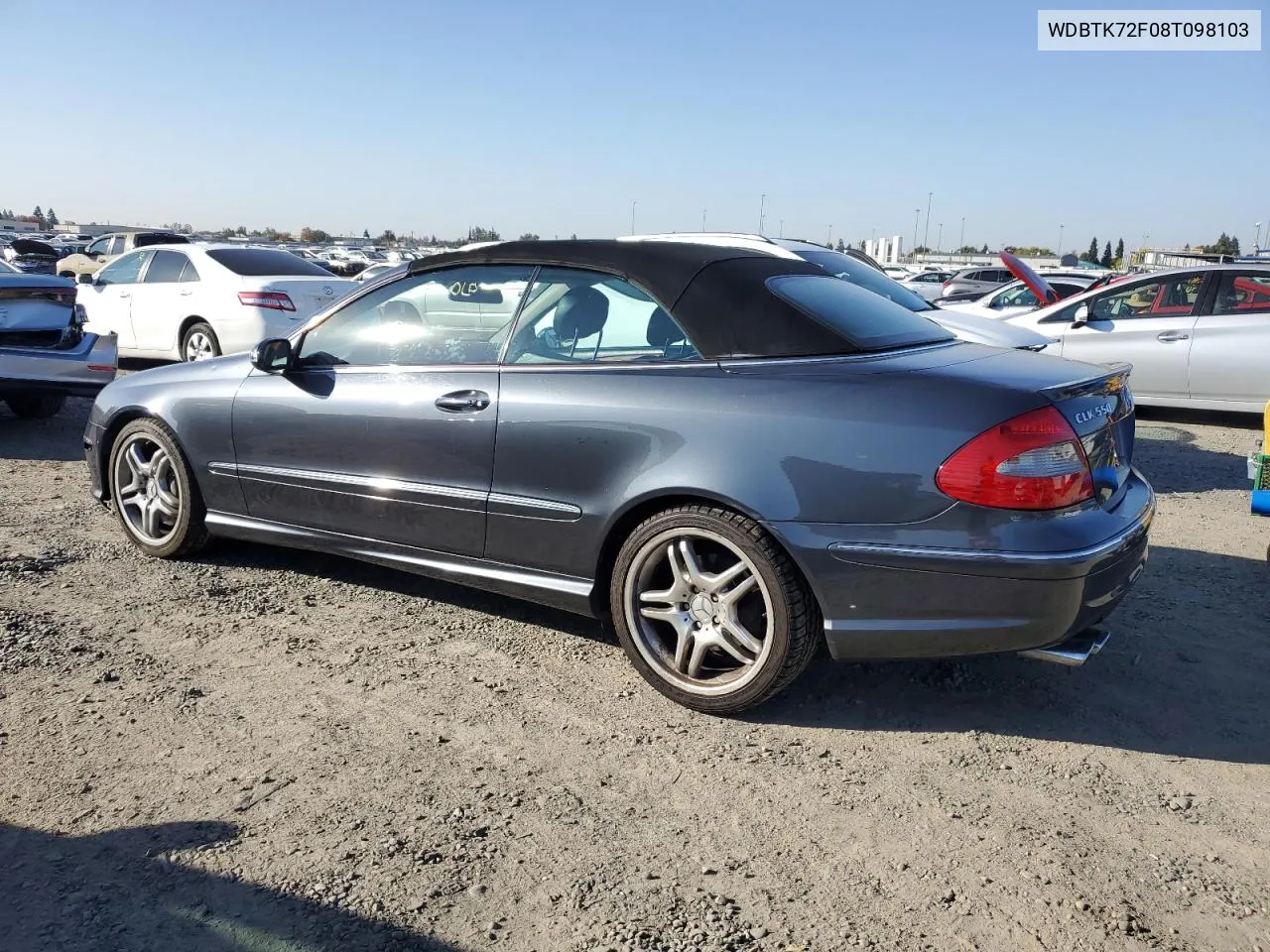 2008 Mercedes-Benz Clk 550 VIN: WDBTK72F08T098103 Lot: 80053444