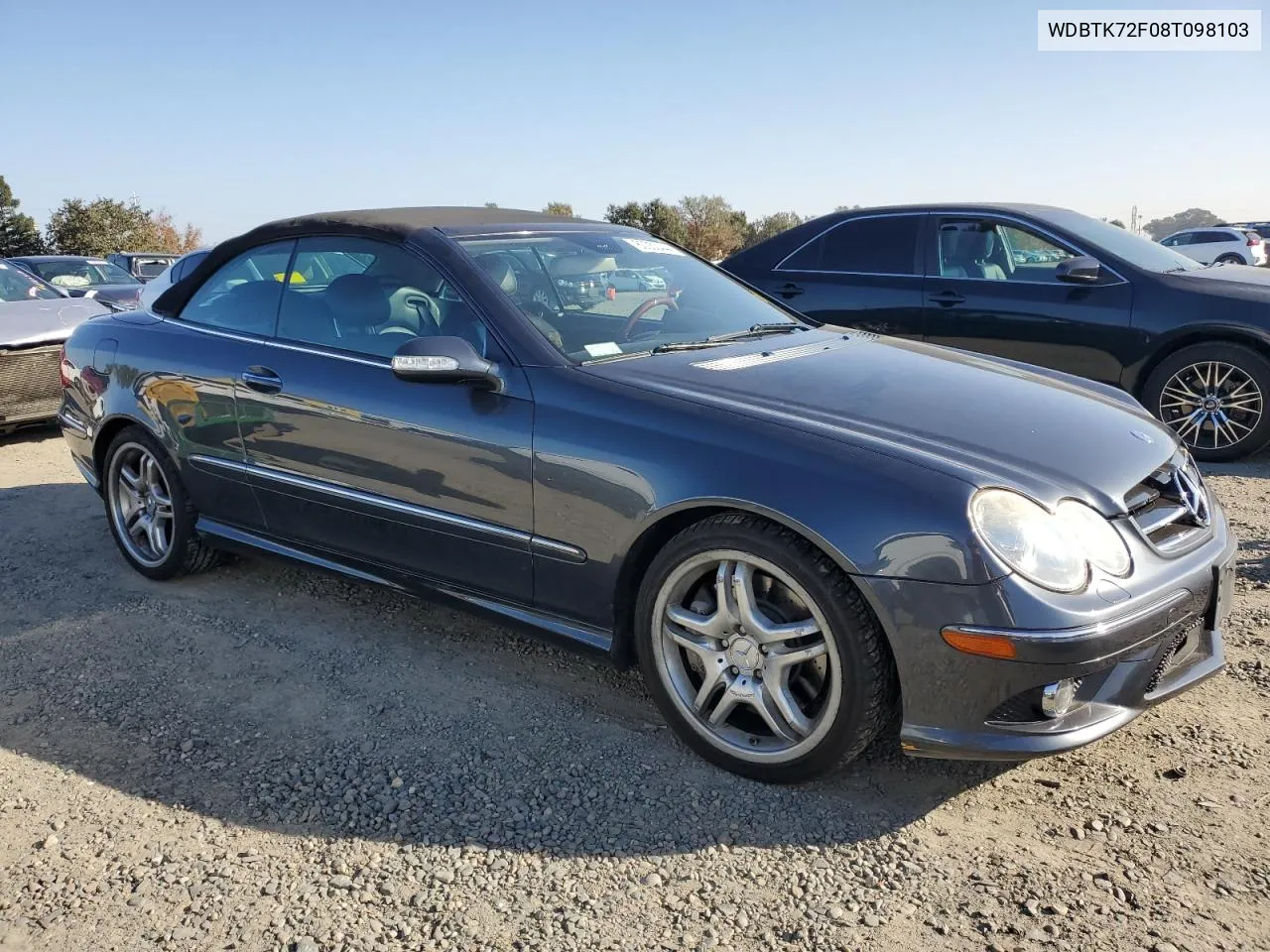 2008 Mercedes-Benz Clk 550 VIN: WDBTK72F08T098103 Lot: 80053444