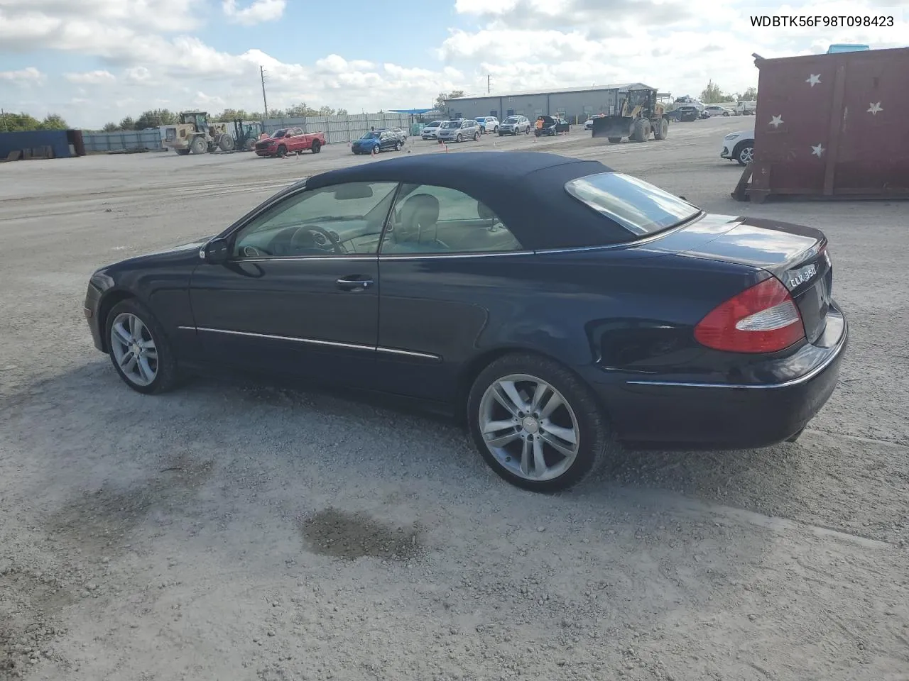 2008 Mercedes-Benz Clk 350 VIN: WDBTK56F98T098423 Lot: 81195204