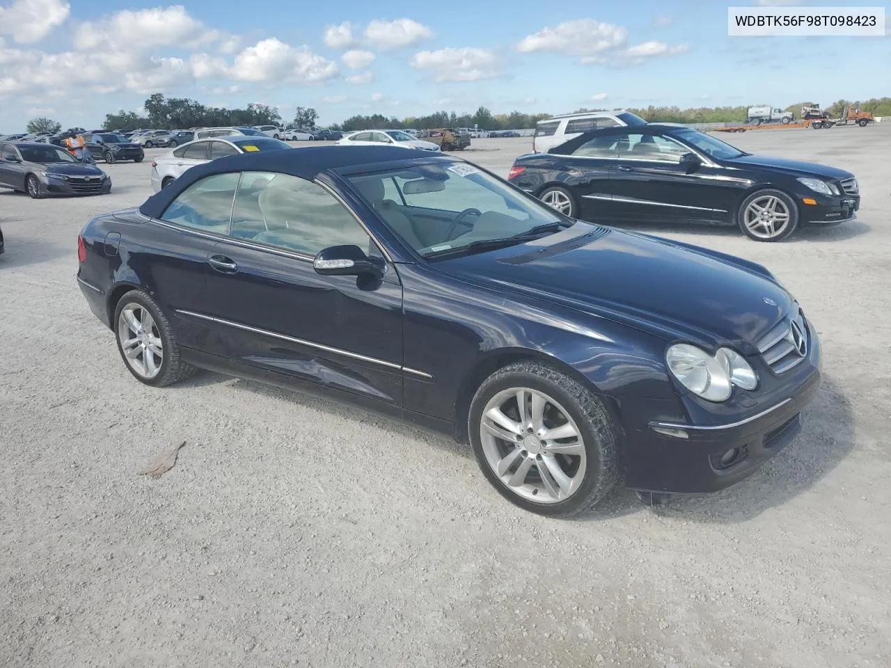 2008 Mercedes-Benz Clk 350 VIN: WDBTK56F98T098423 Lot: 81195204