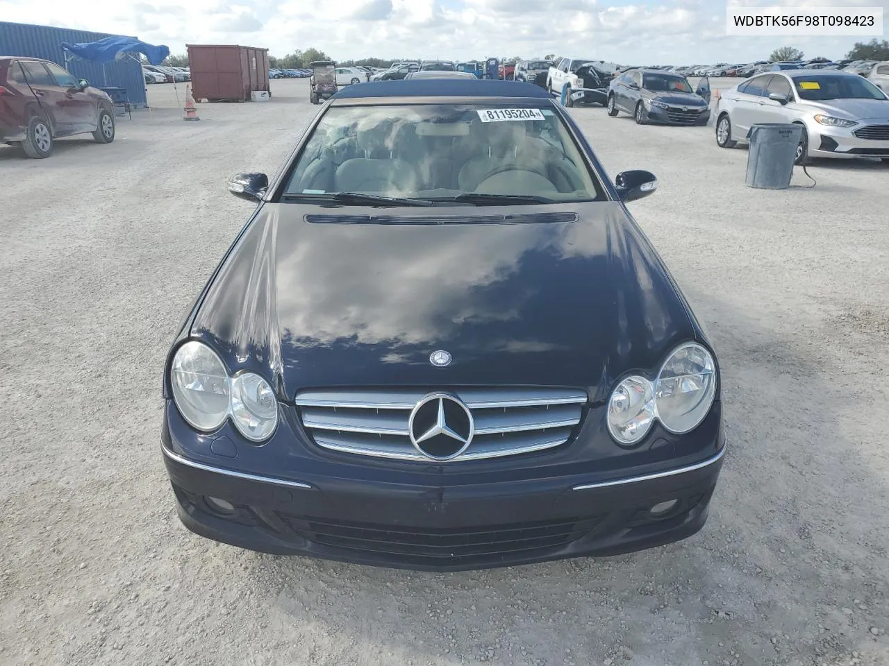 2008 Mercedes-Benz Clk 350 VIN: WDBTK56F98T098423 Lot: 81195204