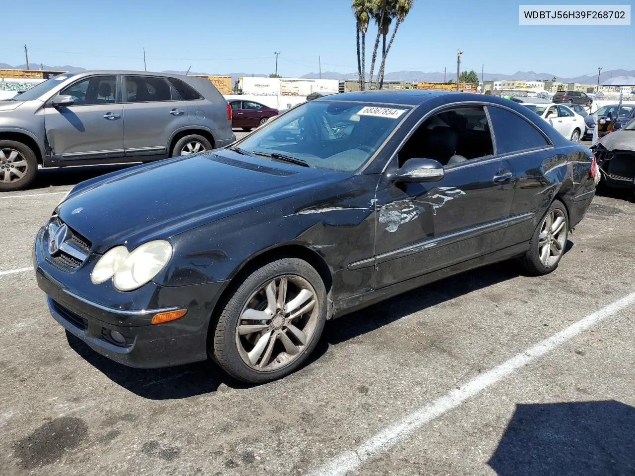 2009 Mercedes-Benz Clk 350 VIN: WDBTJ56H39F268702 Lot: 68367854