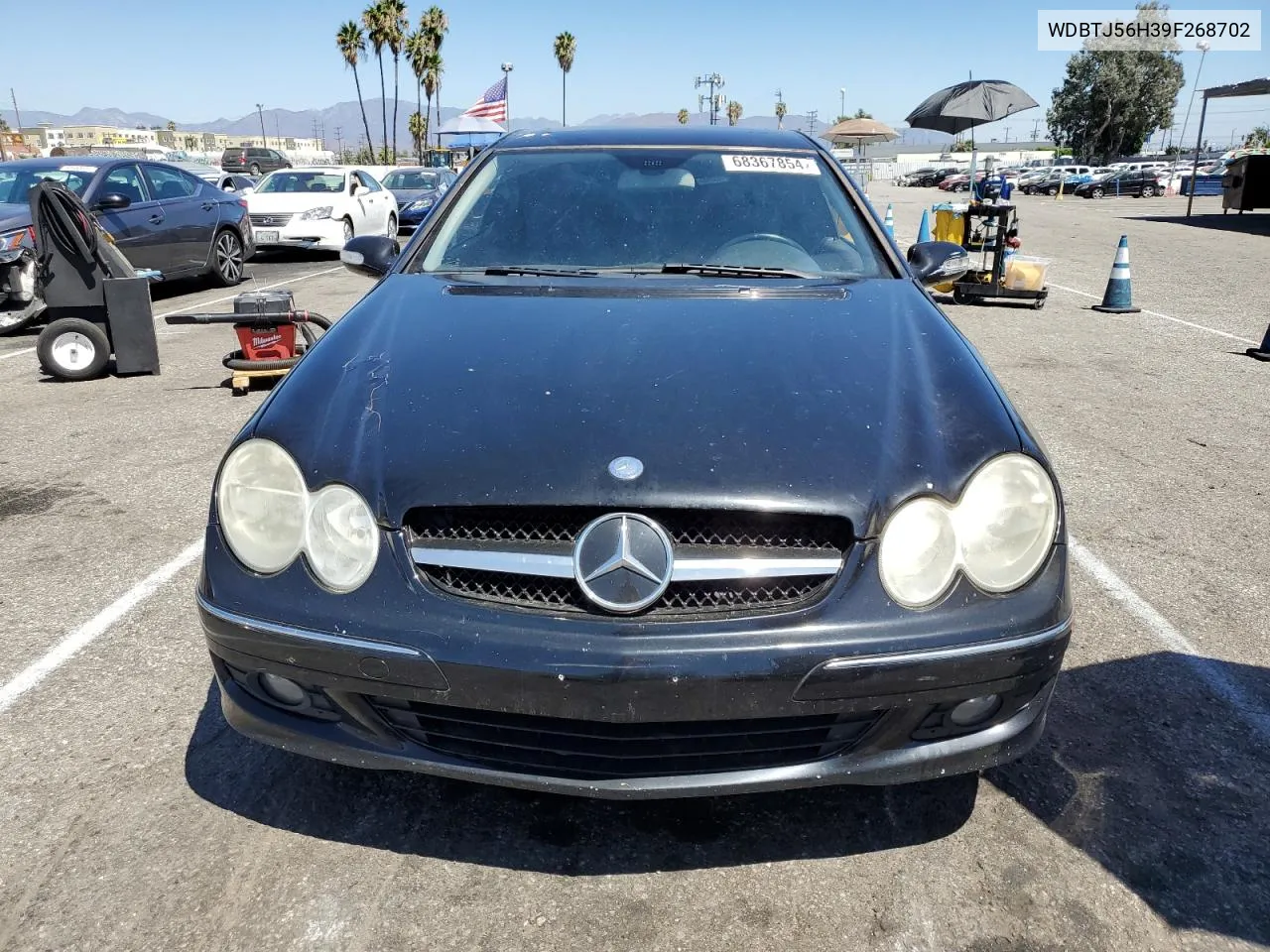 2009 Mercedes-Benz Clk 350 VIN: WDBTJ56H39F268702 Lot: 68367854