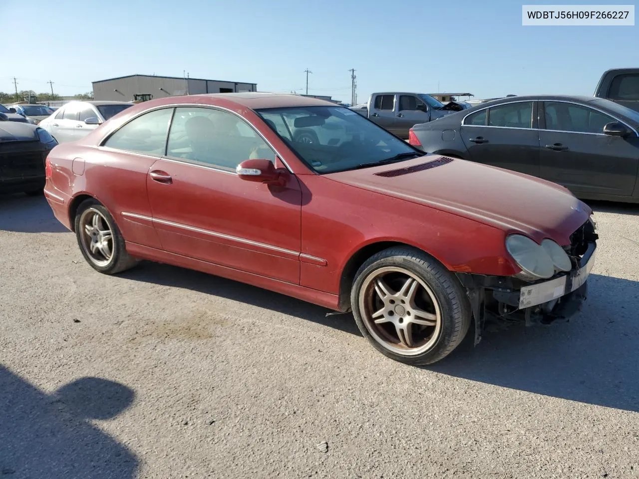 2009 Mercedes-Benz Clk 350 VIN: WDBTJ56H09F266227 Lot: 73310274