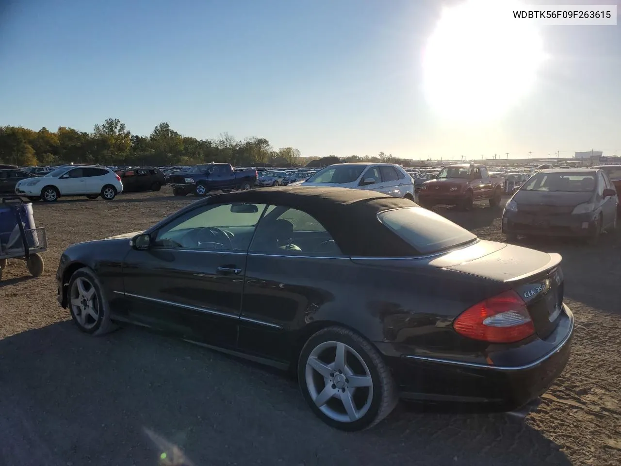 2009 Mercedes-Benz Clk 350 VIN: WDBTK56F09F263615 Lot: 75877104