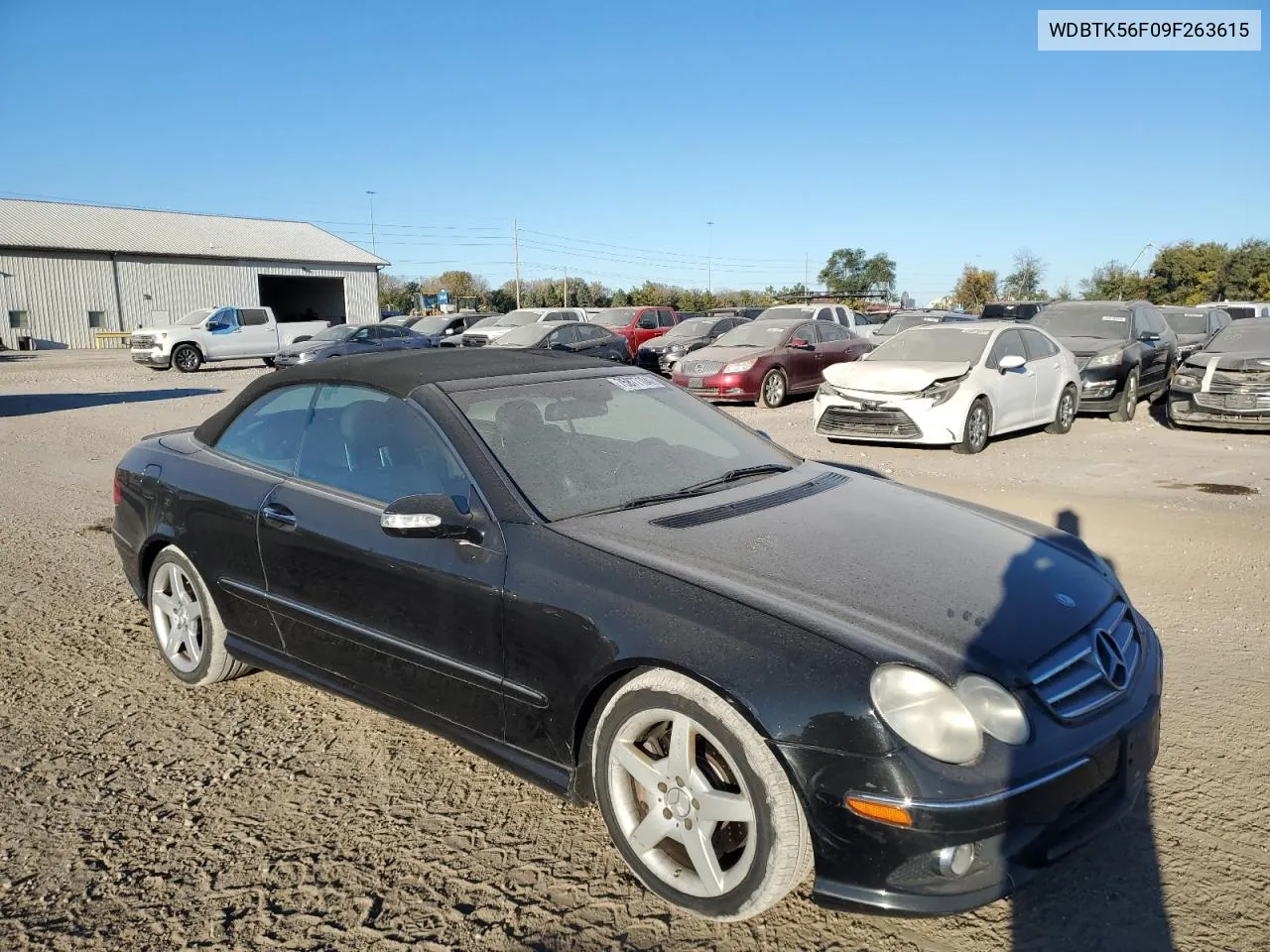 2009 Mercedes-Benz Clk 350 VIN: WDBTK56F09F263615 Lot: 75877104