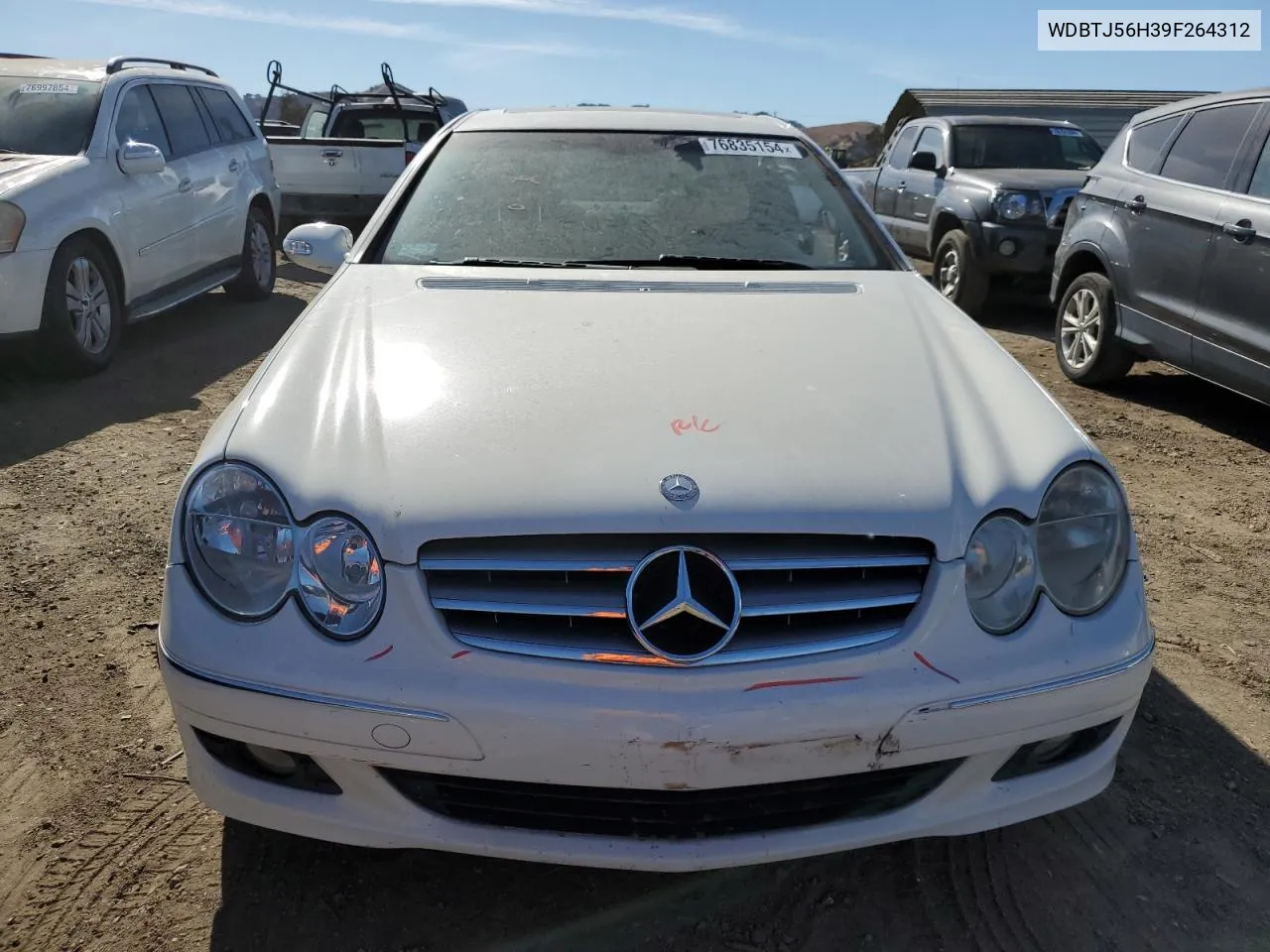 2009 Mercedes-Benz Clk 350 VIN: WDBTJ56H39F264312 Lot: 76835154