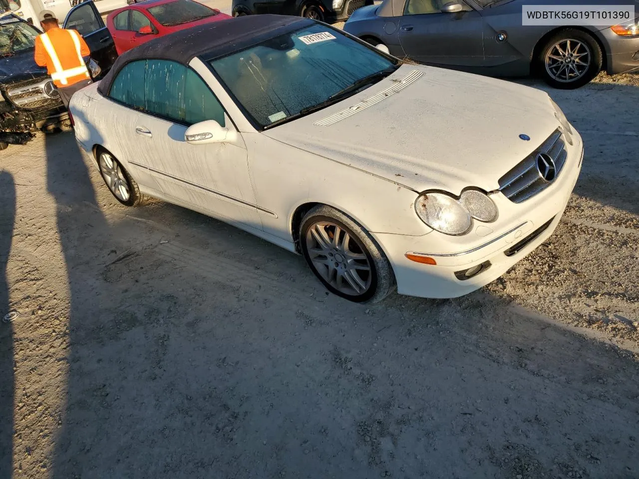 2009 Mercedes-Benz Clk 350 VIN: WDBTK56G19T101390 Lot: 78178774