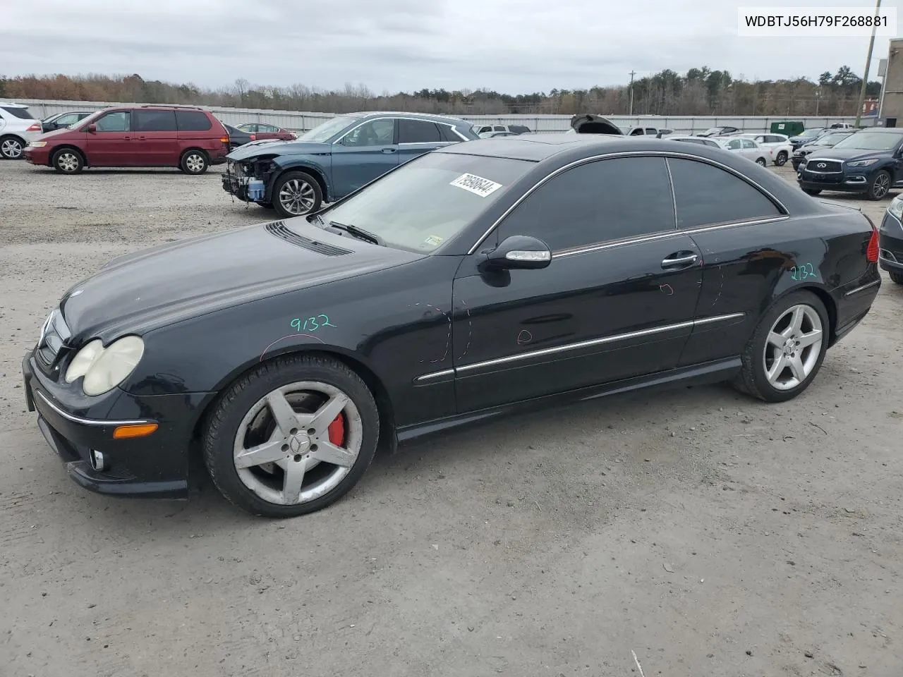 2009 Mercedes-Benz Clk 350 VIN: WDBTJ56H79F268881 Lot: 79598644