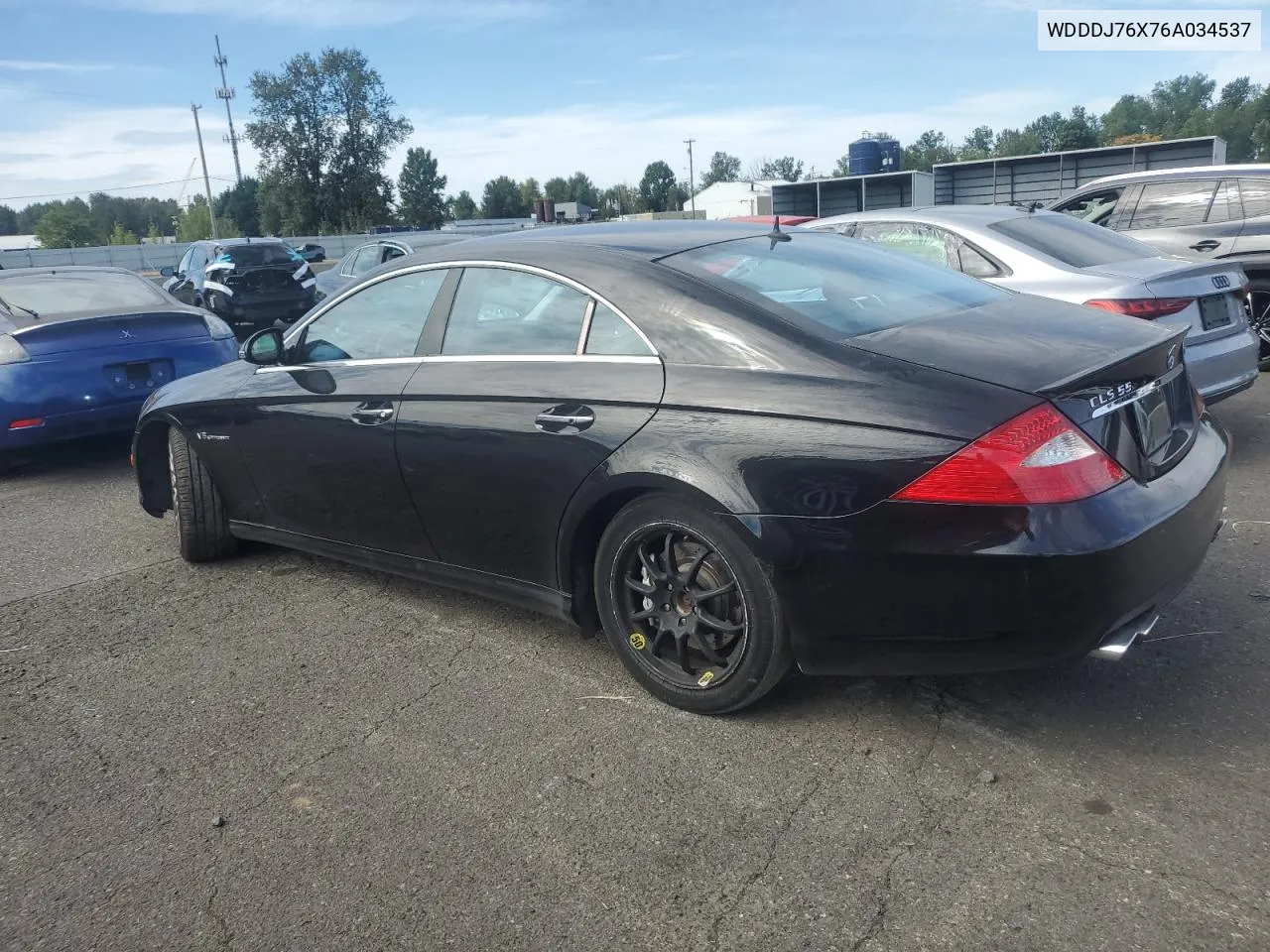 2006 Mercedes-Benz Cls 55 Amg VIN: WDDDJ76X76A034537 Lot: 71062284