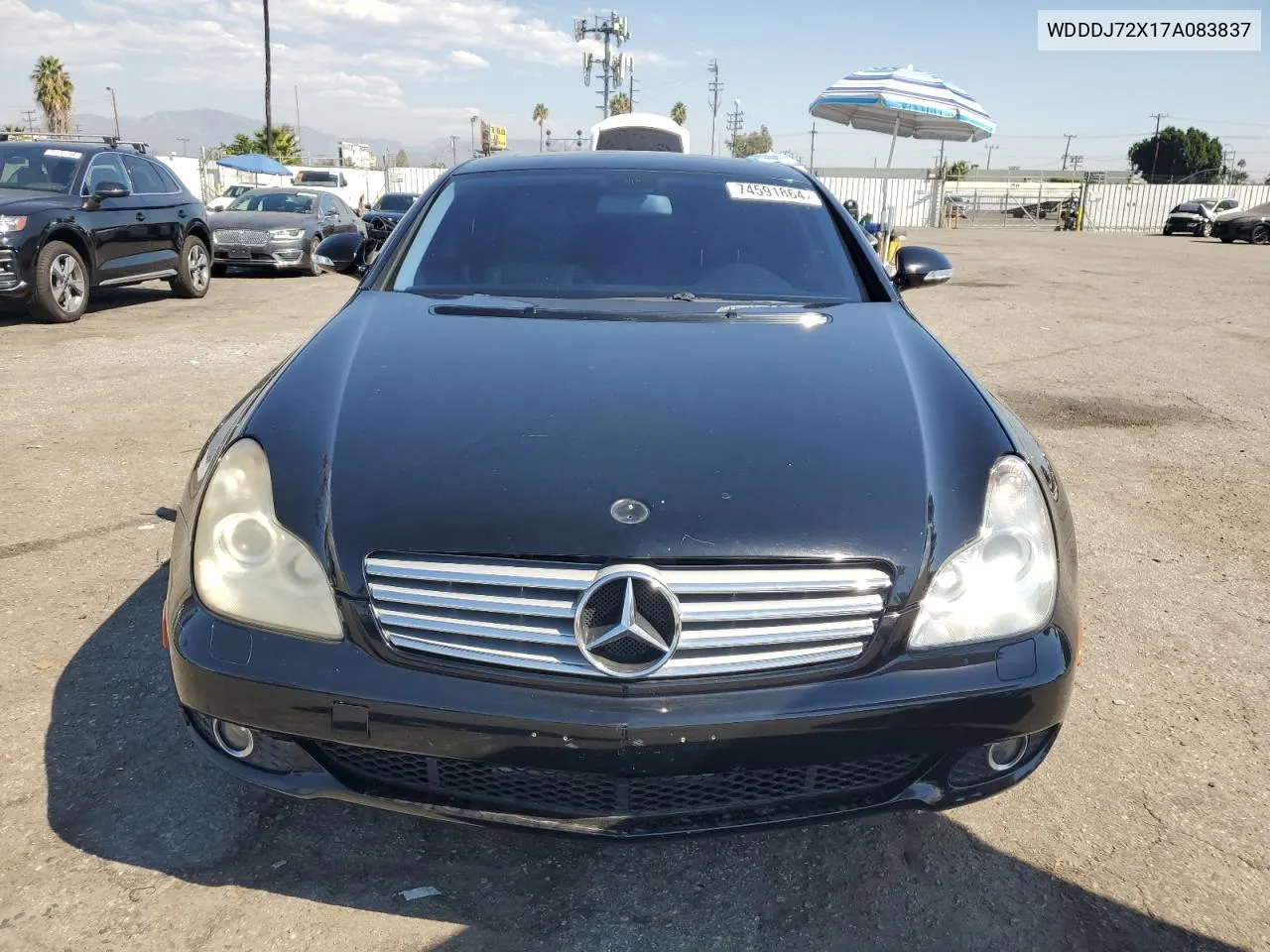 2007 Mercedes-Benz Cls 550 VIN: WDDDJ72X17A083837 Lot: 74591864