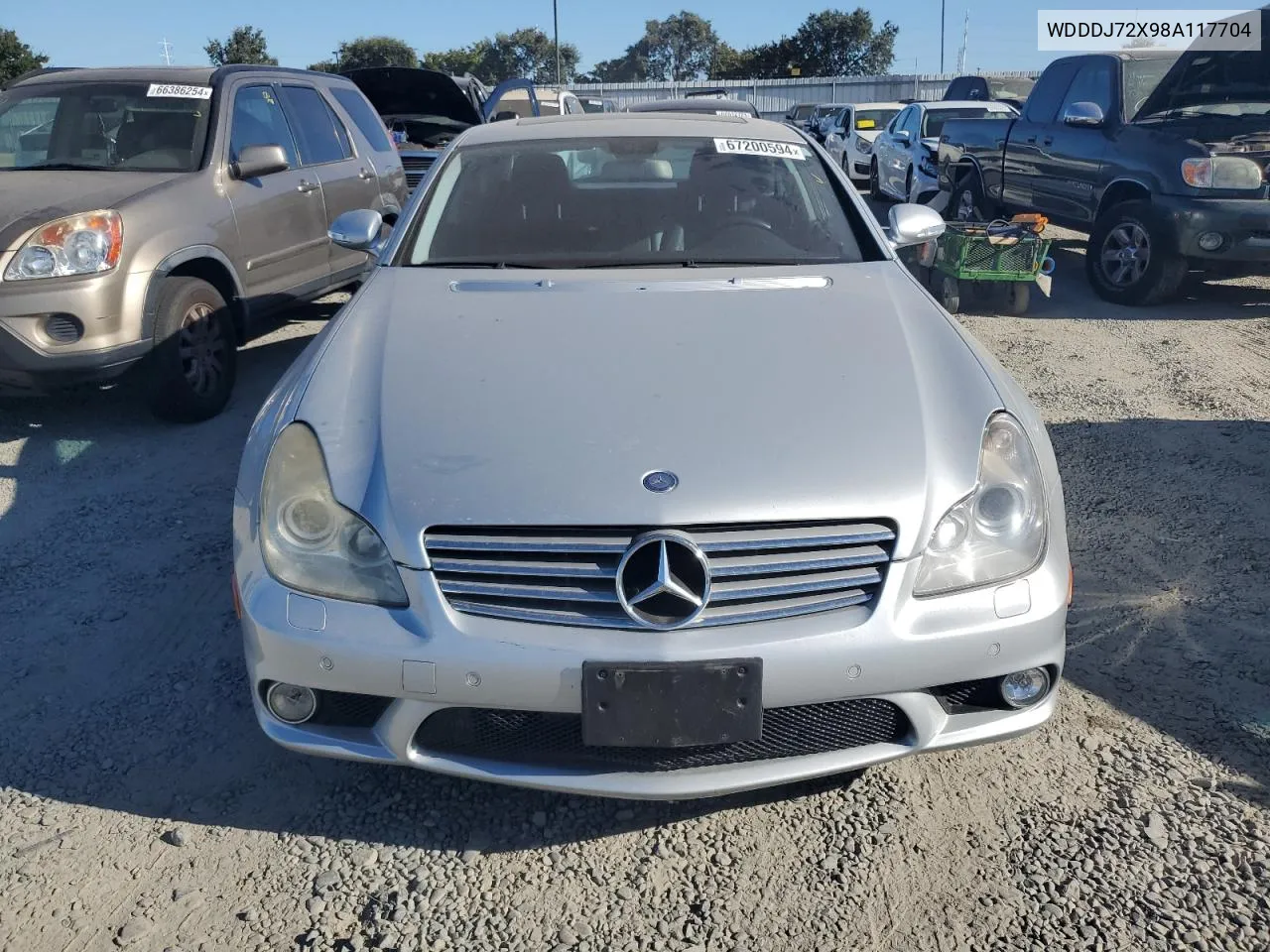 2008 Mercedes-Benz Cls 550 VIN: WDDDJ72X98A117704 Lot: 67200594