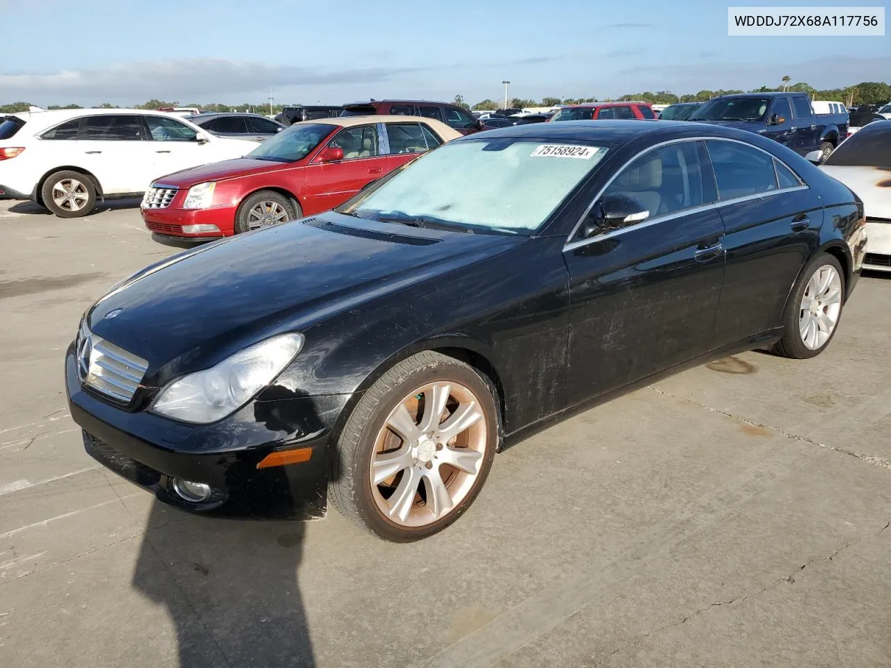 2008 Mercedes-Benz Cls 550 VIN: WDDDJ72X68A117756 Lot: 75158924