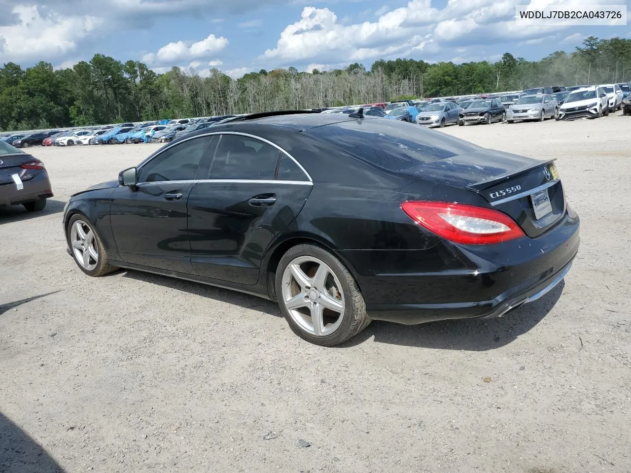 2012 Mercedes-Benz Cls 550 VIN: WDDLJ7DB2CA043726 Lot: 57380534