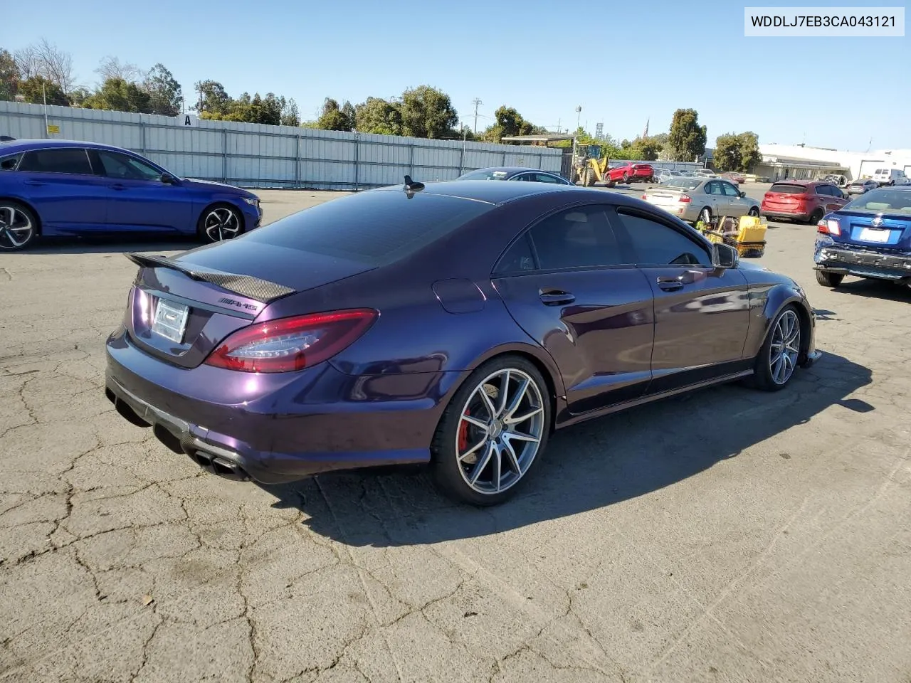 2012 Mercedes-Benz Cls 63 Amg VIN: WDDLJ7EB3CA043121 Lot: 69245474