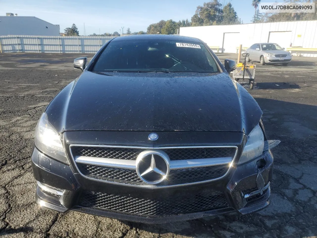 2012 Mercedes-Benz Cls 550 VIN: WDDLJ7DB8CA049093 Lot: 78743944