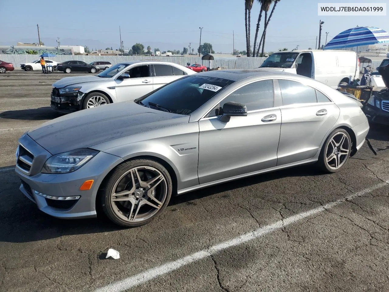 2013 Mercedes-Benz Cls 63 Amg VIN: WDDLJ7EB6DA061999 Lot: 73243264