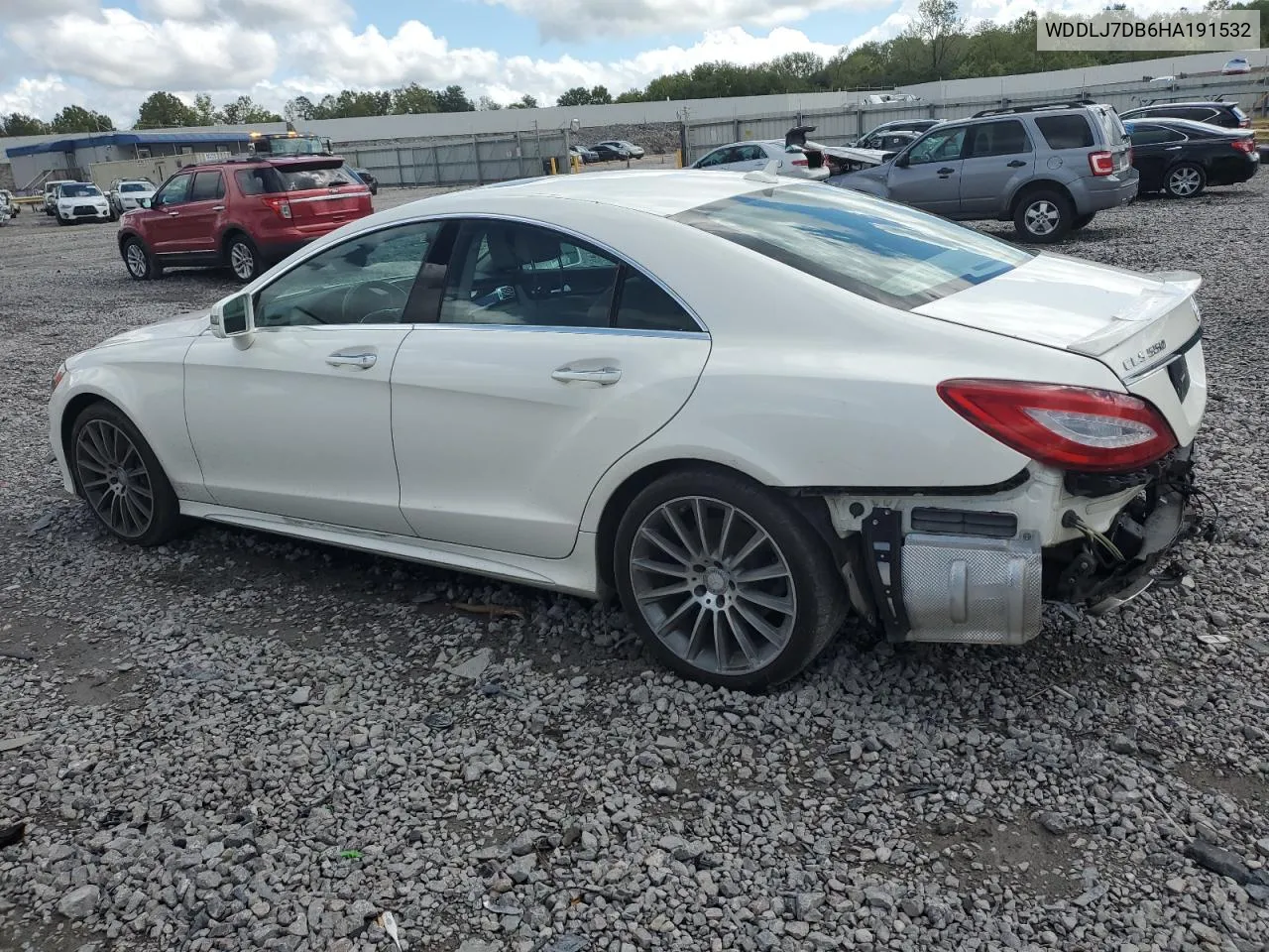 2017 Mercedes-Benz Cls 550 VIN: WDDLJ7DB6HA191532 Lot: 71173124