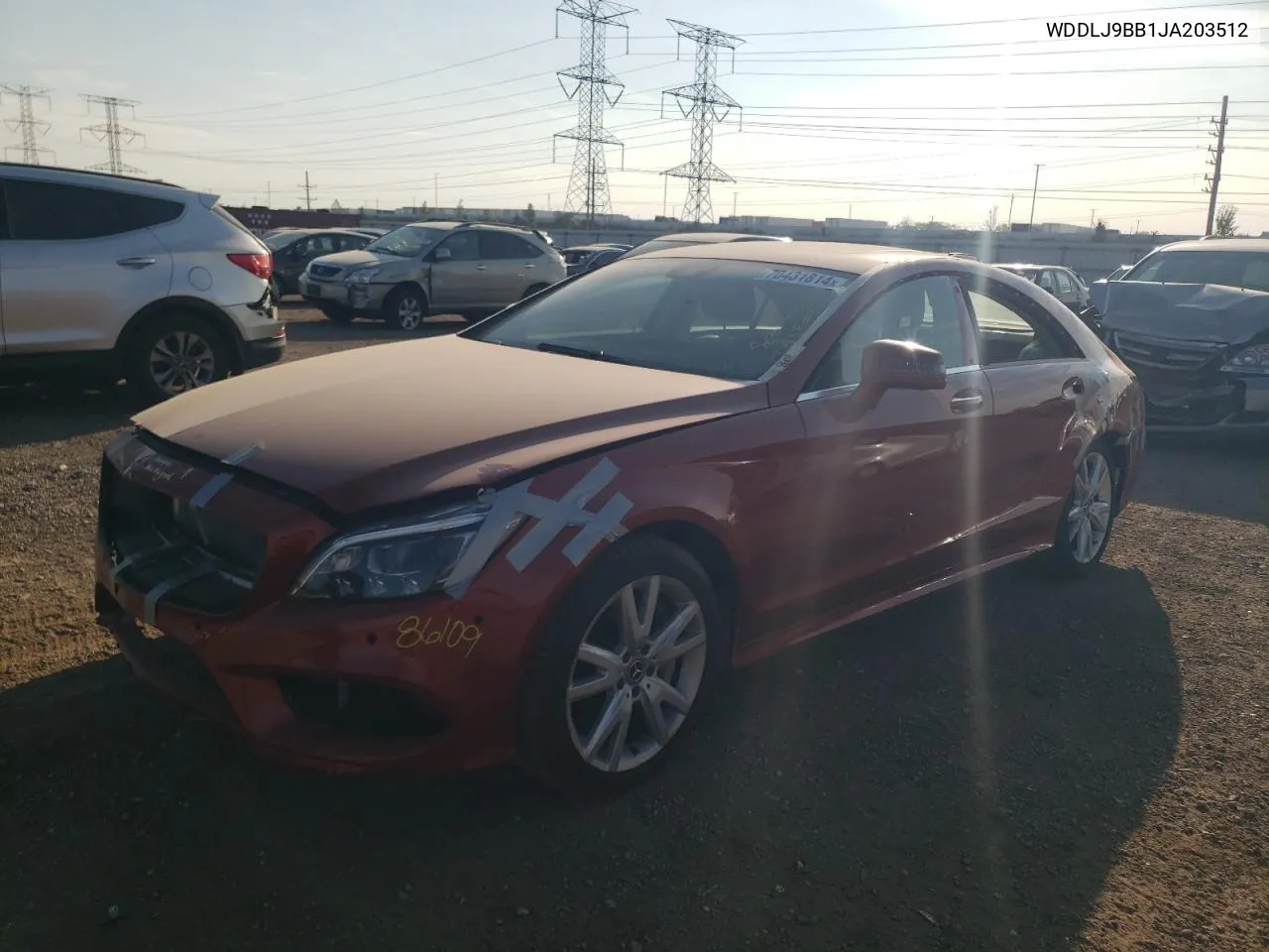 2018 Mercedes-Benz Cls 550 4Matic VIN: WDDLJ9BB1JA203512 Lot: 70431814