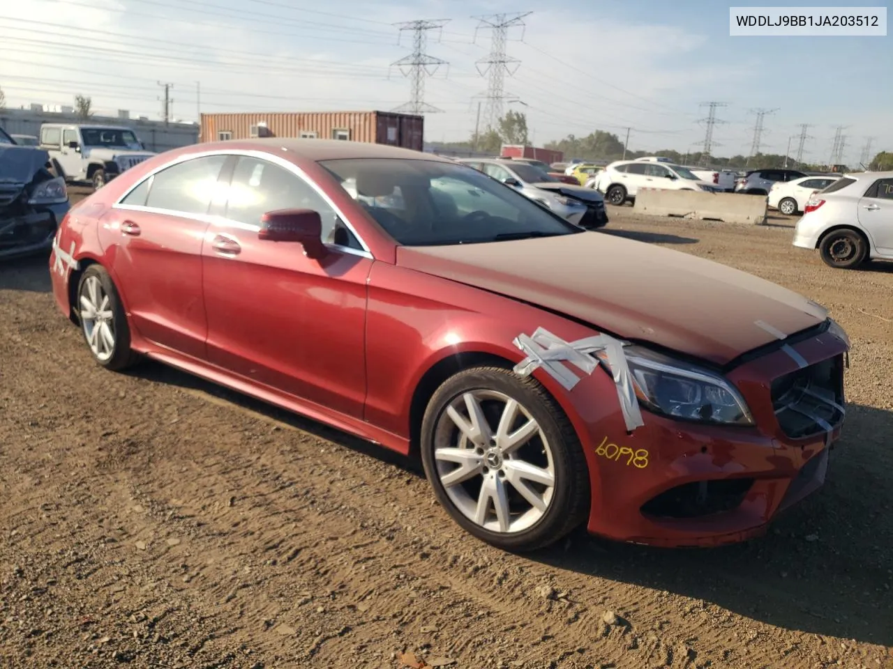 2018 Mercedes-Benz Cls 550 4Matic VIN: WDDLJ9BB1JA203512 Lot: 70431814