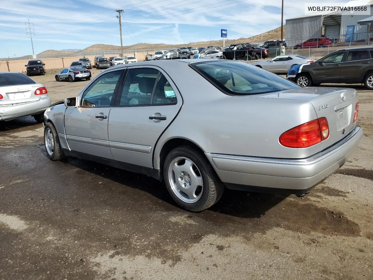 1997 Mercedes-Benz E 420 VIN: WDBJF72F7VA316668 Lot: 75765424