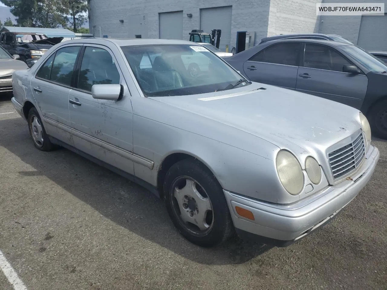 1998 Mercedes-Benz E 430 VIN: WDBJF70F6WA643471 Lot: 77189934