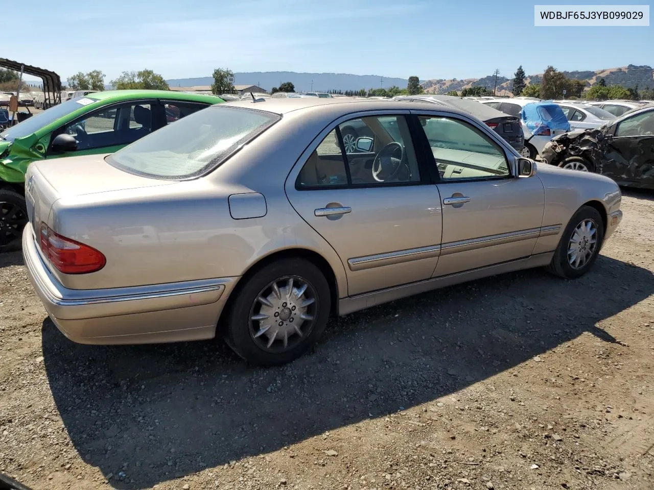 2000 Mercedes-Benz E 320 VIN: WDBJF65J3YB099029 Lot: 69883134