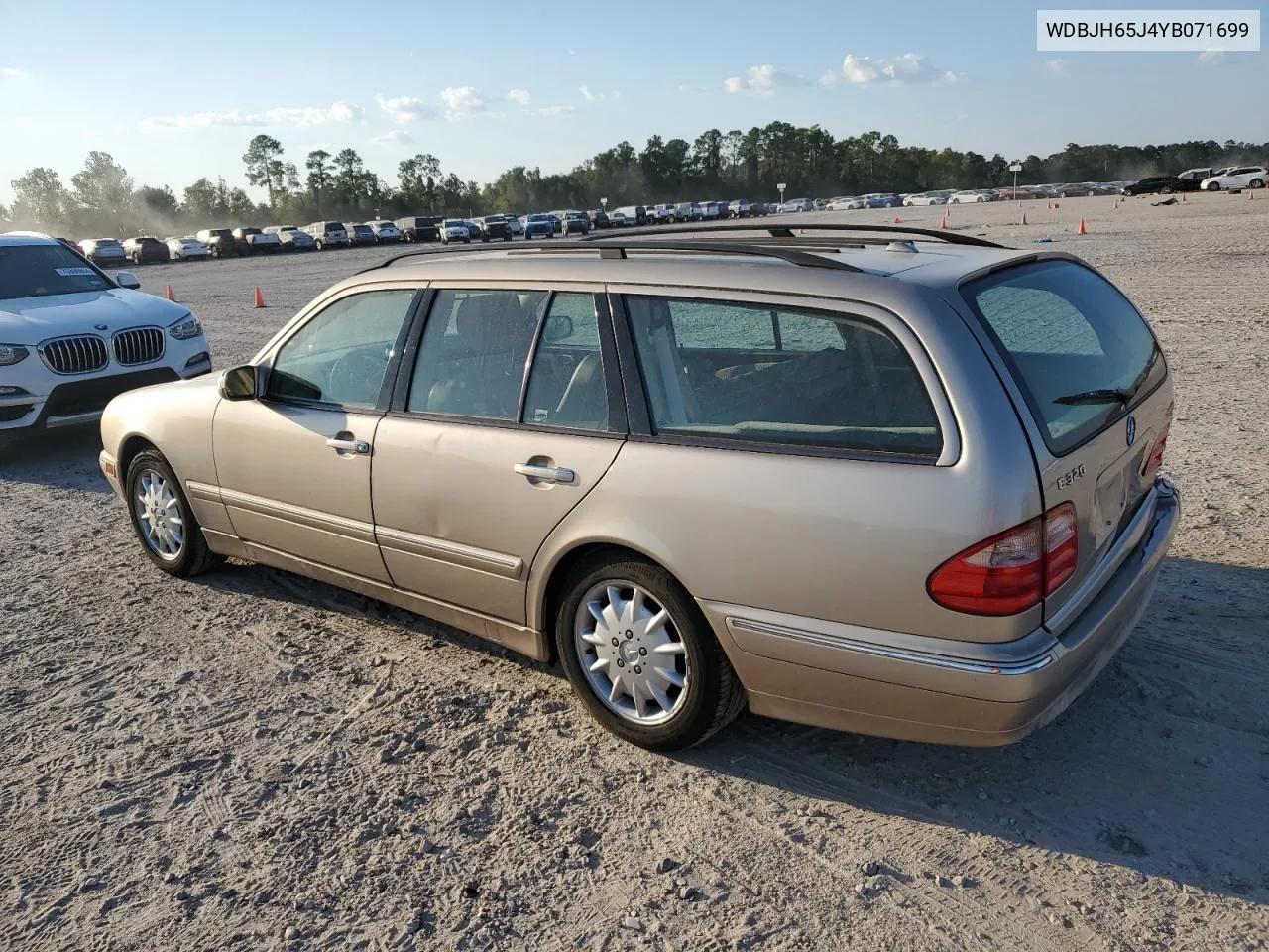 2000 Mercedes-Benz E 320 VIN: WDBJH65J4YB071699 Lot: 75082144