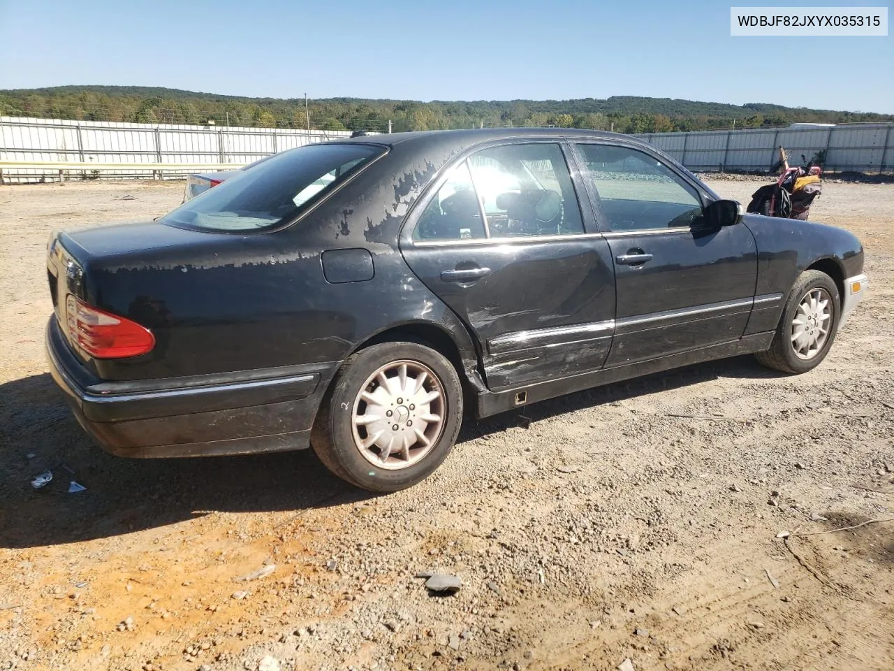 2000 Mercedes-Benz E 320 4Matic VIN: WDBJF82JXYX035315 Lot: 75568454