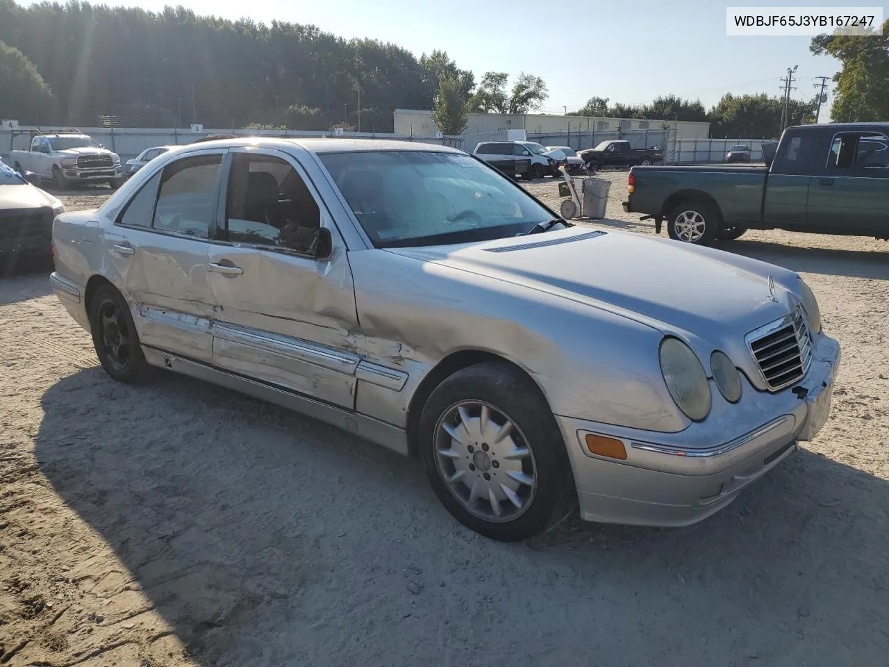 2000 Mercedes-Benz E 320 VIN: WDBJF65J3YB167247 Lot: 75715464