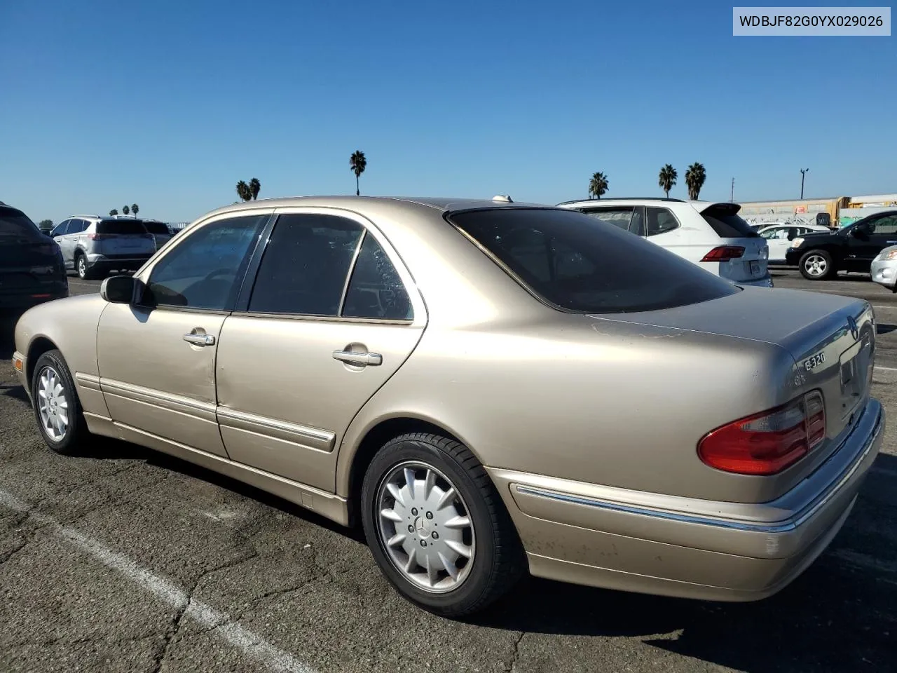 2000 Mercedes-Benz E 320 4Matic VIN: WDBJF82G0YX029026 Lot: 78106604