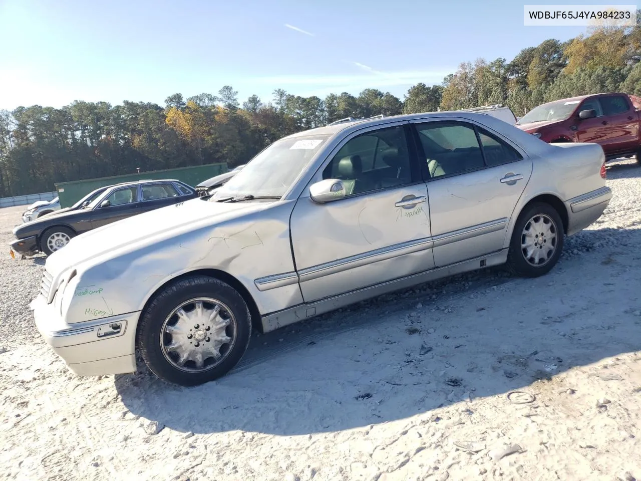 2000 Mercedes-Benz E 320 VIN: WDBJF65J4YA984233 Lot: 78994884