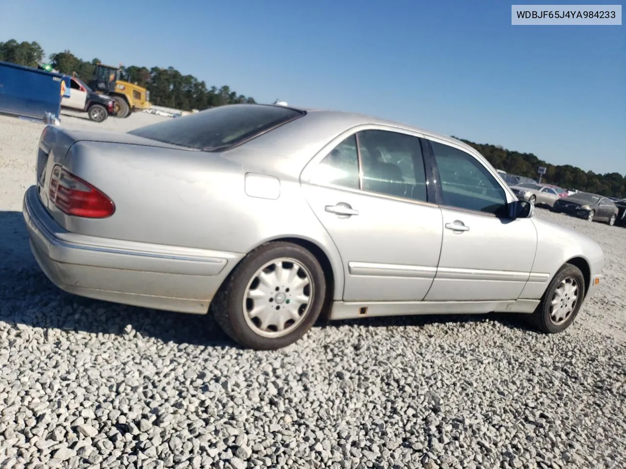 2000 Mercedes-Benz E 320 VIN: WDBJF65J4YA984233 Lot: 78994884