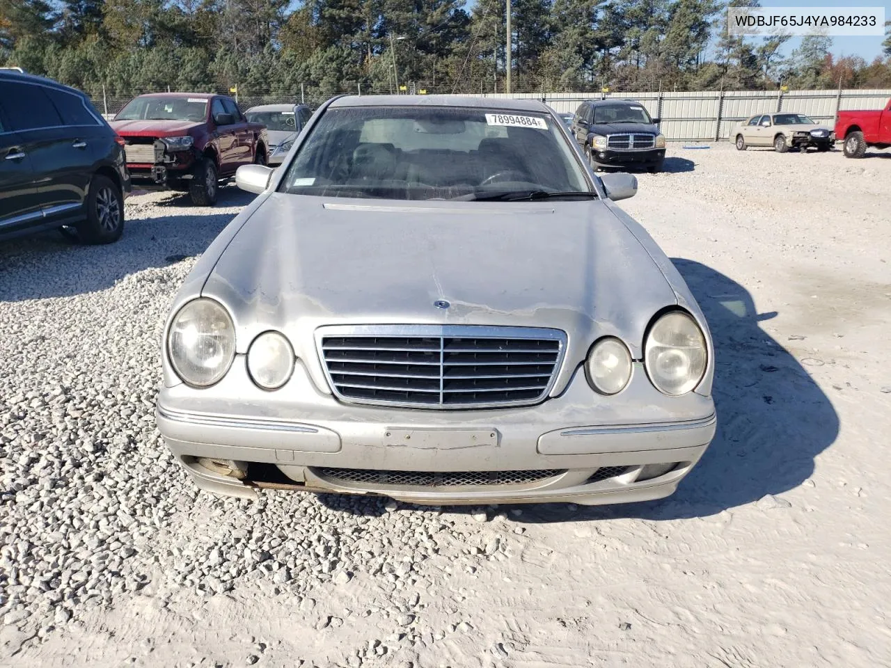 2000 Mercedes-Benz E 320 VIN: WDBJF65J4YA984233 Lot: 78994884