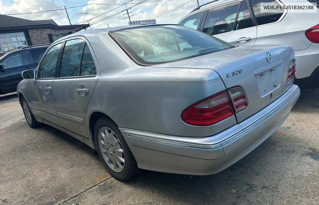 2001 Mercedes-Benz E 320 VIN: WDBJF65J51B362188 Lot: 79944214